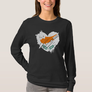 Camiseta Bandera de Chipre Me encanta Chipre Está en mi ADN