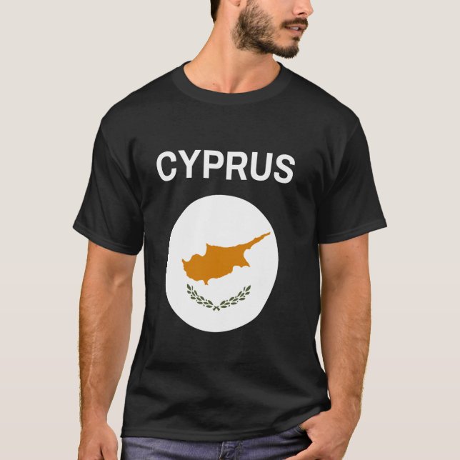 Camiseta Bandera de Chipre Moderna (Anverso)