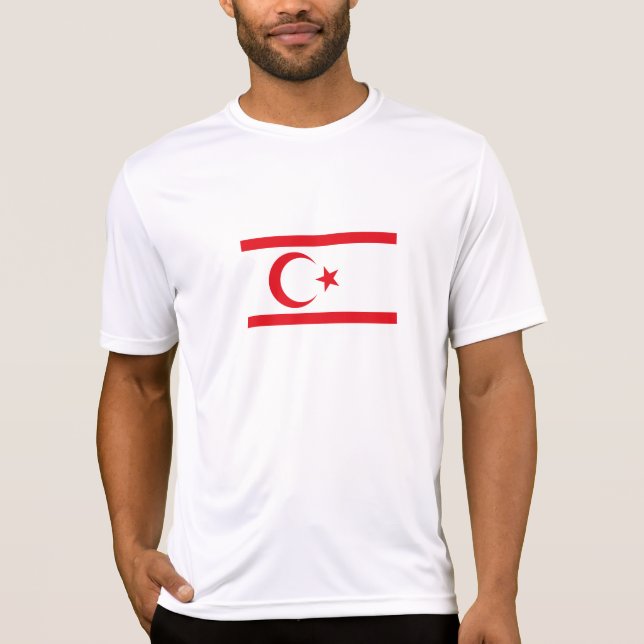 Camiseta Bandera de Chipre Septentrional (Anverso)