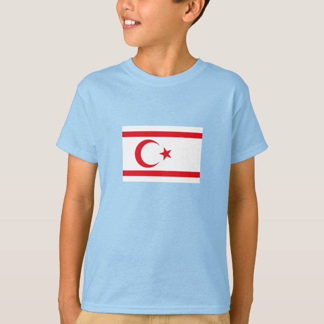 Camiseta Bandera de Chipre Septentrional (Anverso)