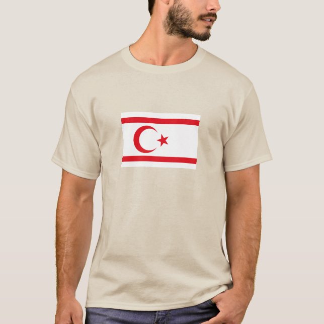 Camiseta Bandera de Chipre Septentrional (Anverso)