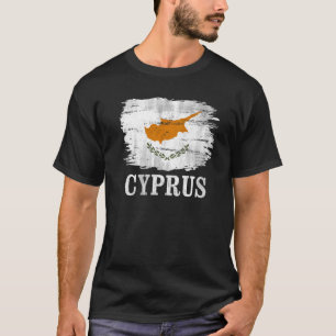 Camiseta Bandera De Chipre Vintage Para Chipriotas