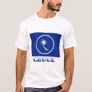 Camiseta Bandera de Chuuk, con nombre