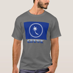 Camiseta Bandera de Chuuk, con nombre