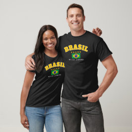 Camiseta Bandera de cinco estrellas de Río de Janeiro Brasi