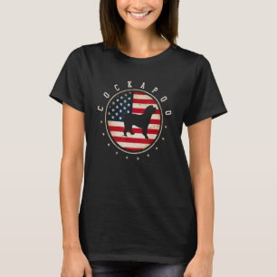 Camiseta Bandera de Cockapoo Estados Unidos 4 de julio Papá