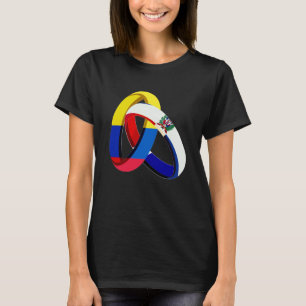 Camiseta Bandera de Colombia Anillo de Crecimiento Dominica
