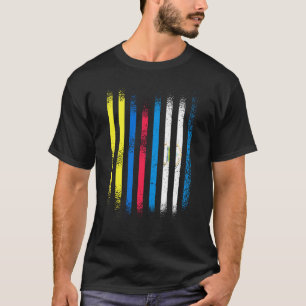 Camiseta Bandera de Colombia Bandera Nicaragua Grove Bander