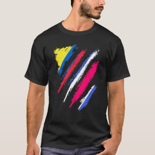 Camiseta Bandera de Colombia Costa Rica cultivó el País Pat