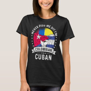 Camiseta Bandera de Colombia Cuba crece humor orgullo ciuda