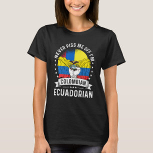 Camiseta Bandera de Colombia Ecuador crece humor orgullo ci