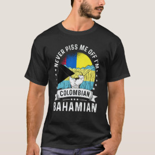 Camiseta Bandera de Colombia Humor de Bahamas Crece Orgullo