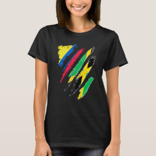 Camiseta Bandera de Colombia Jamaica cultivó la franja patr