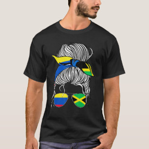 Camiseta Bandera de Colombia Jamaica Mujeres Mayores Mujer 