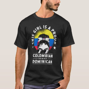 Camiseta Bandera de Colombia Mujeres Dominicanas Crecen Ciu