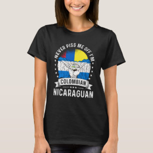 Camiseta Bandera de Colombia Nicaragua crece humor orgullo 