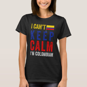 Camiseta Bandera de Colombia Orgullo colombiano Bandera Ama
