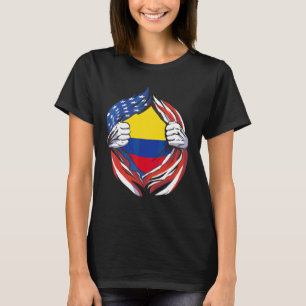 Camiseta Bandera de Colombia Orgulloso Americano de Mi Here