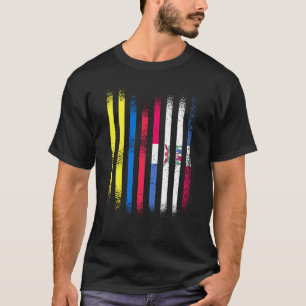 Camiseta Bandera de Colombia País dominicano crece Banderas