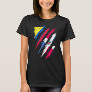 Camiseta Bandera de Colombia Patriota Dominicano Criado Paí