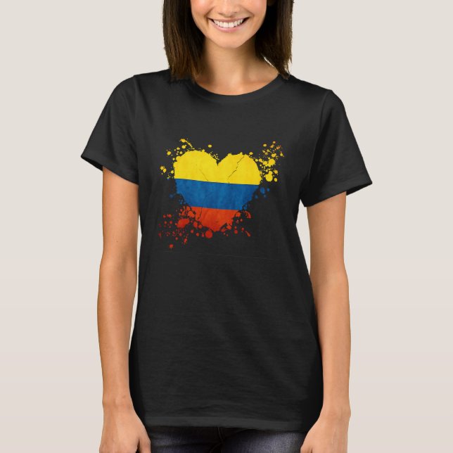 Camiseta Bandera de Colombia que amo está en mi ADN Colombi (Anverso)