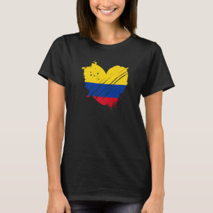 Camiseta Bandera de Colombia que amo está en mi ADN Colombi