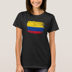 Camiseta Bandera De Colombia Vintage Para Colombia