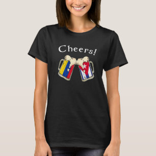 Camiseta Bandera de Colombia vitorea a la cerveza y cuenta