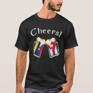 Camiseta Bandera de Colombia vitorea a la cerveza y cuenta 