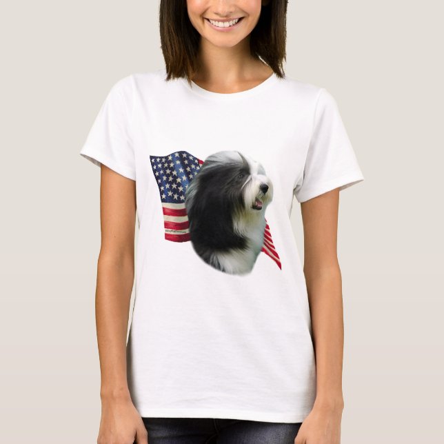 Camiseta Bandera de color con barba (Anverso)