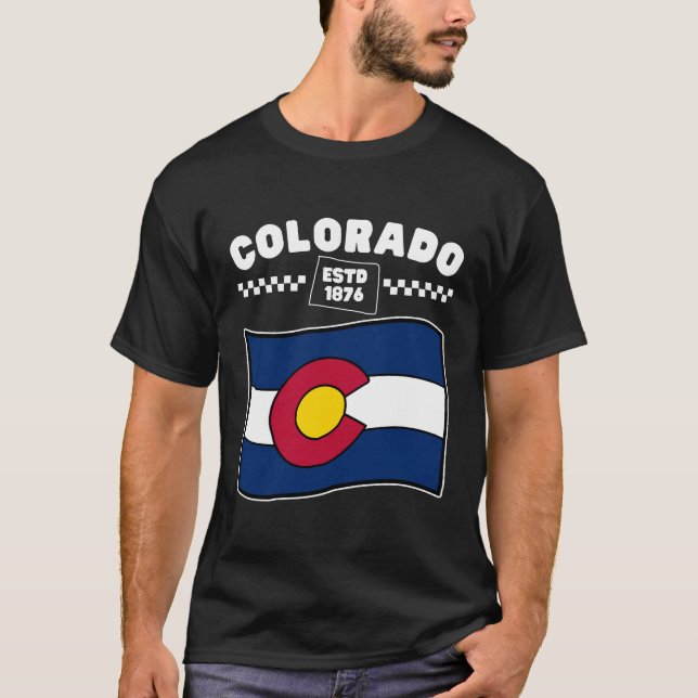 Camiseta Bandera de Colorado 1876 (Anverso)