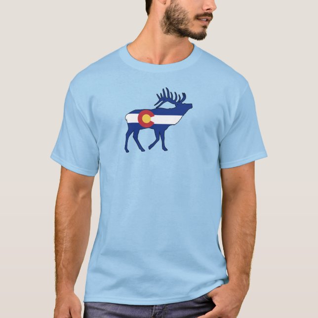 Camiseta Bandera de Colorado Elk (Anverso)