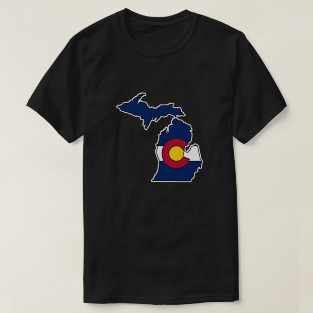 Camiseta Bandera de Colorado en Michigan (Diseño del anverso)