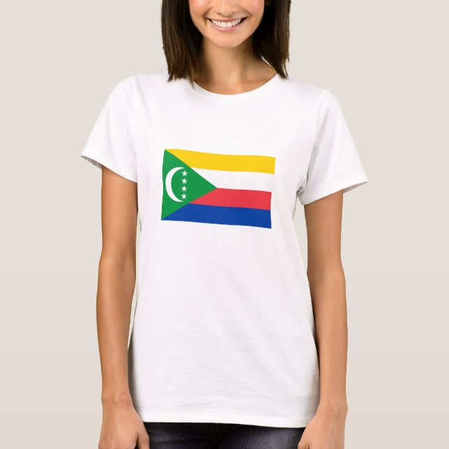 Camiseta Bandera de Comoras (Anverso)