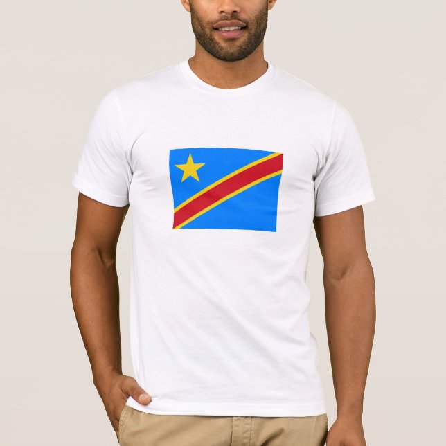 Camiseta Bandera de Congo Kinshasa (Anverso)