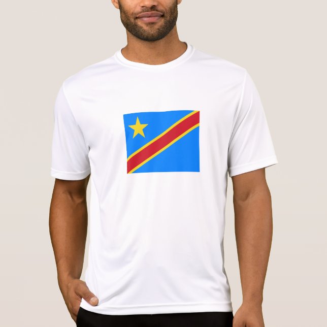 Camiseta Bandera de Congo Kinshasa (Anverso)