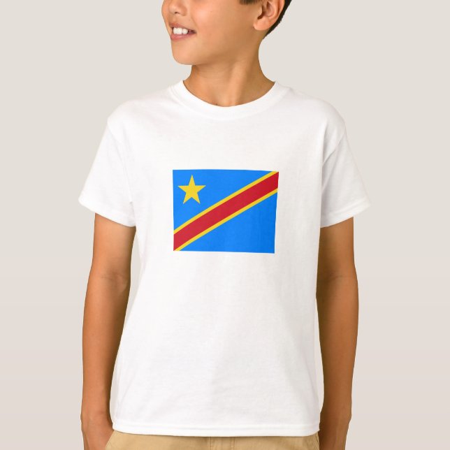 Camiseta Bandera de Congo Kinshasa (Anverso)