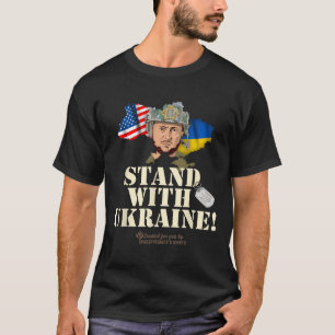 Camiseta Bandera de contorno de Ucrania Usa Zelensky Dog Ta