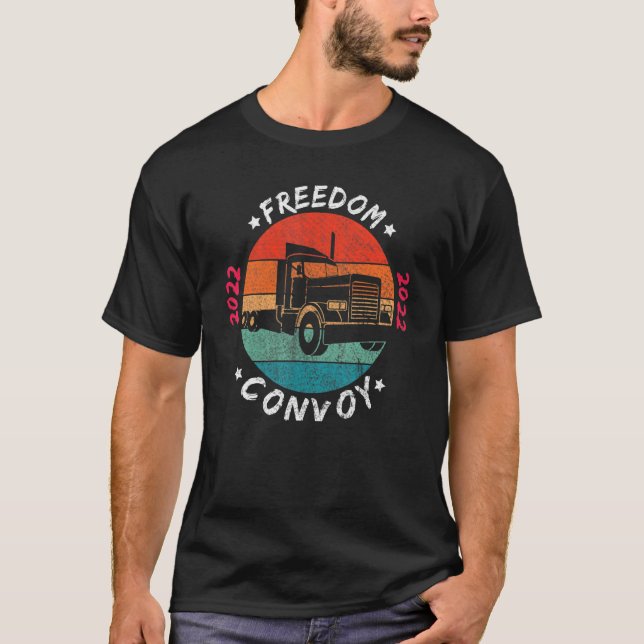Camiseta Bandera de convoy por la libertad de Canadá Los ca (Anverso)