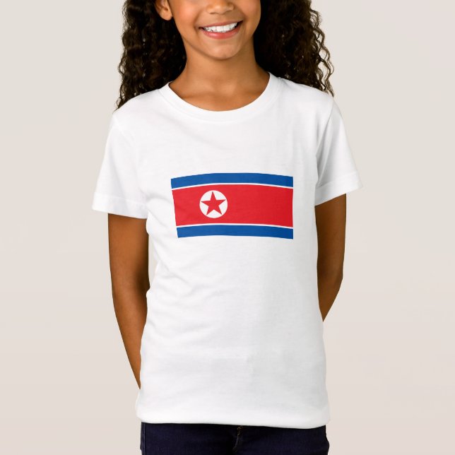Camiseta Bandera de Corea del Norte (Anverso)