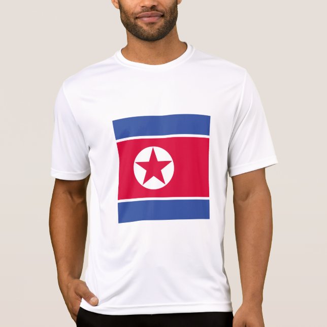 Camiseta Bandera de Corea del Norte (Anverso)