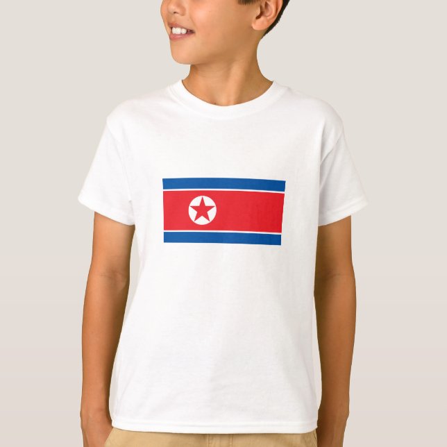 Camiseta Bandera de Corea del Norte (Anverso)