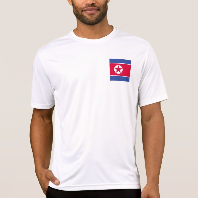 Camiseta Bandera de Corea del Norte (Anverso)