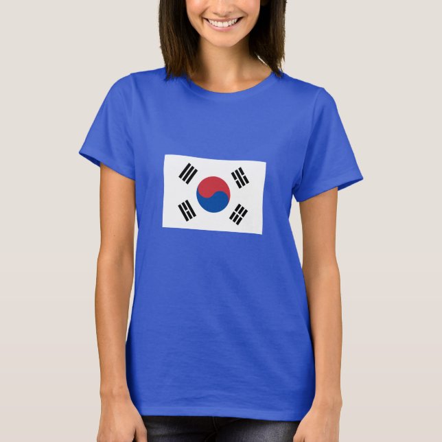 Camiseta Bandera de Corea del Sur (Anverso)