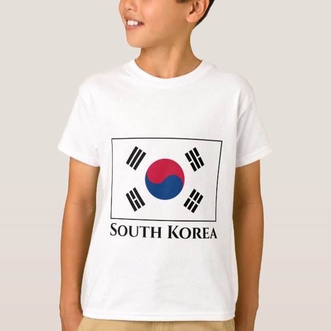 Camiseta Bandera de Corea del Sur (Anverso)
