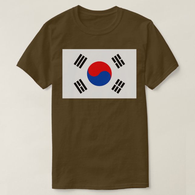 Camiseta Bandera de Corea del Sur (Diseño del anverso)
