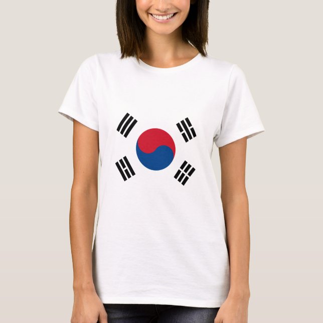Camiseta Bandera de Corea del Sur (Anverso)
