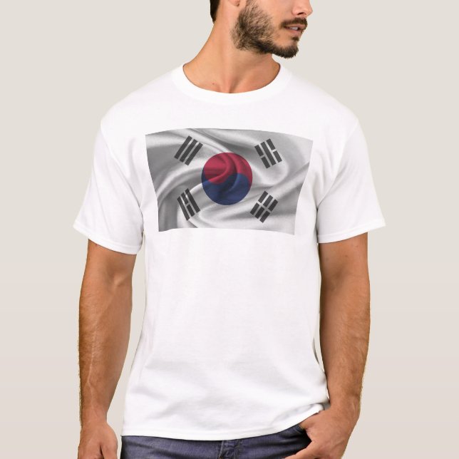 Camiseta Bandera De Corea Del Sur (Anverso)
