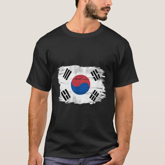 Camiseta Bandera de Corea del Sur para coreano (Anverso)