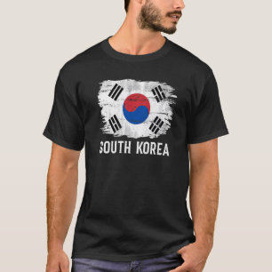 Camiseta Bandera De Corea Del Sur Vintage Para Coreano
